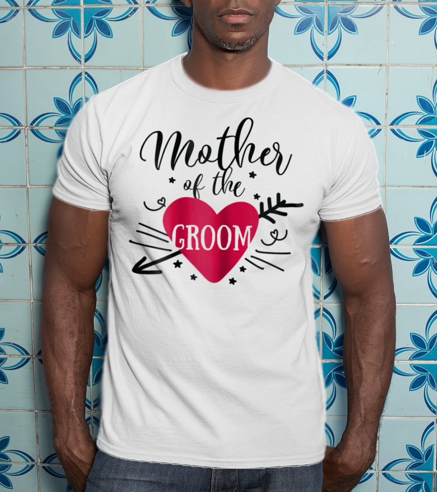 Mother Of The Groom Romantic Heart T-Shirt