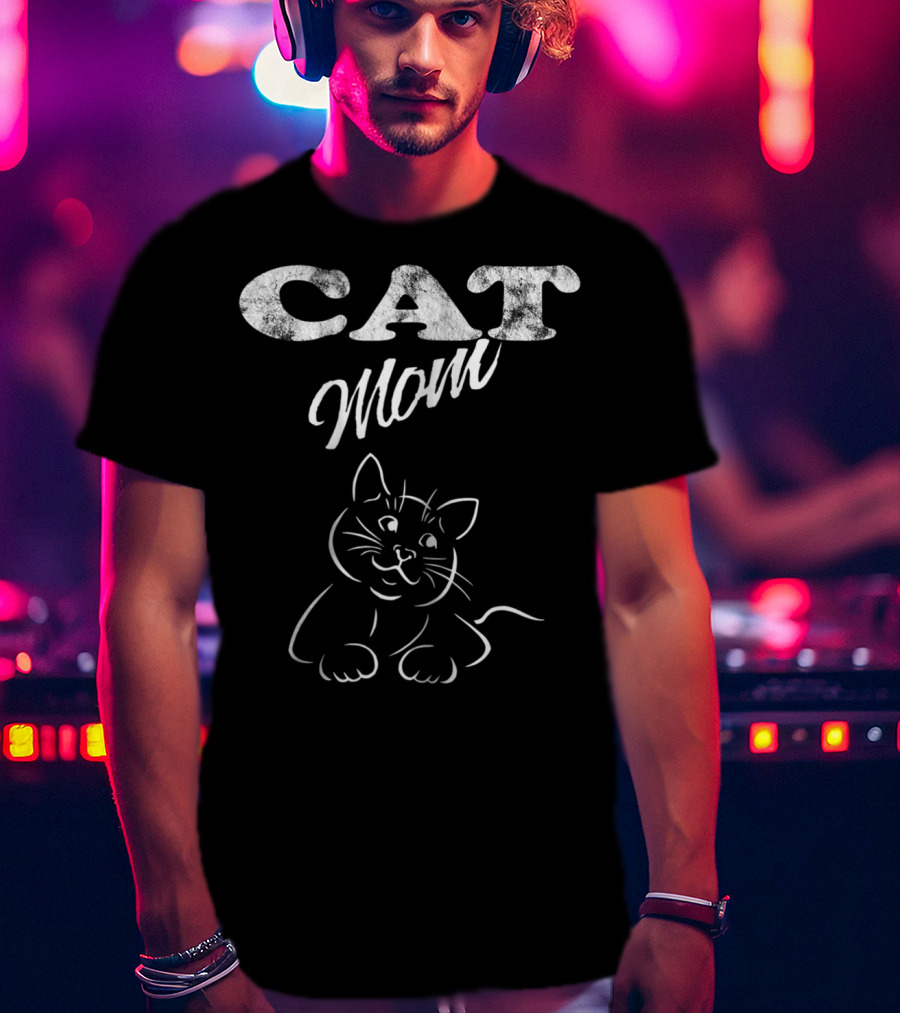 CAT Mom Cute Cat Kitties Mother T-Shirt