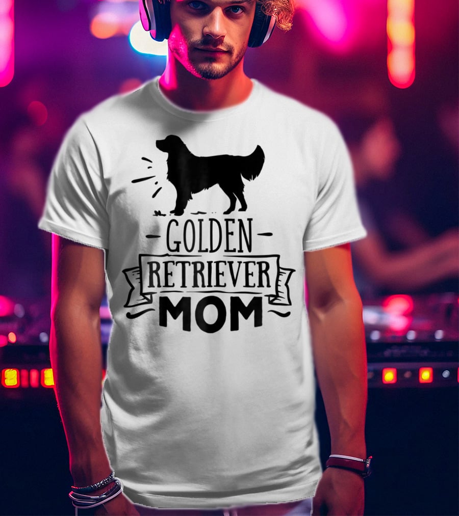 Golden Retriever Mom Puppy Mother Love Dog T-Shirt