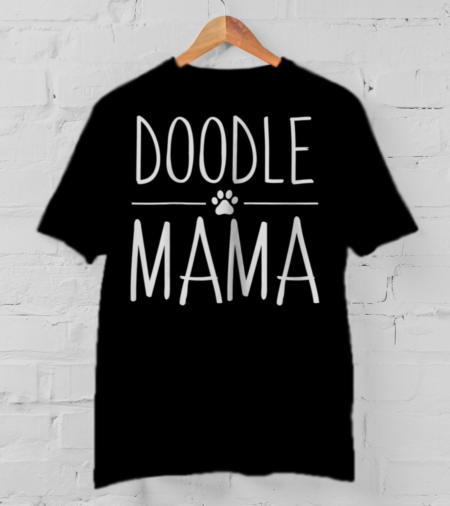 Doodle Mama Dog Mom Paw Print Design For Women80 T-Shirt