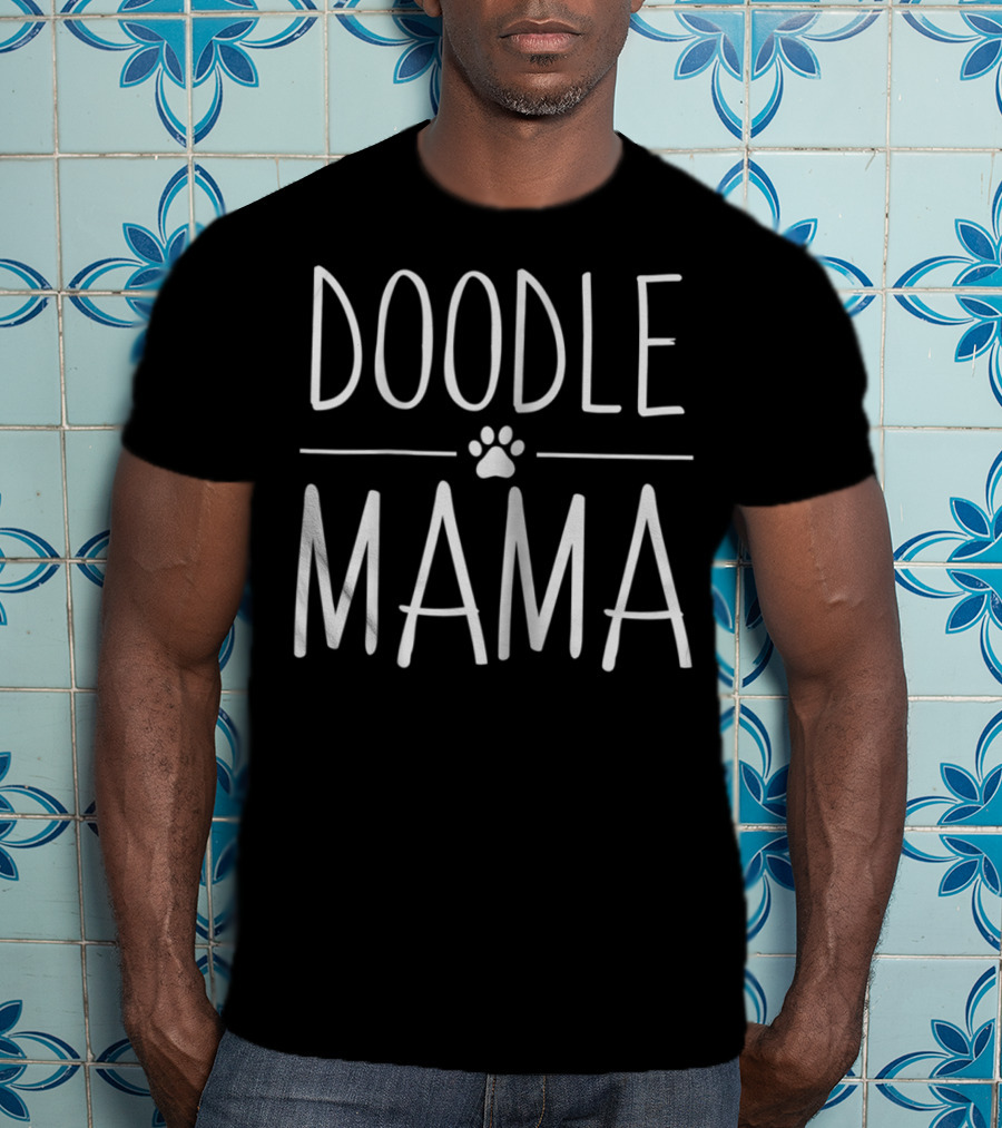 Doodle Mama Dog Mom Paw Print Design For Women80 T-Shirt