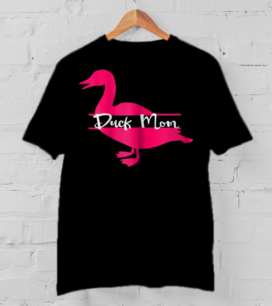 Duck Mom Rouen Pekin Duck Pink T-Shirt
