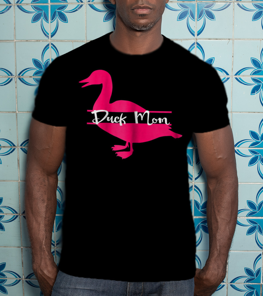Duck Mom Rouen Pekin Duck Pink T-Shirt