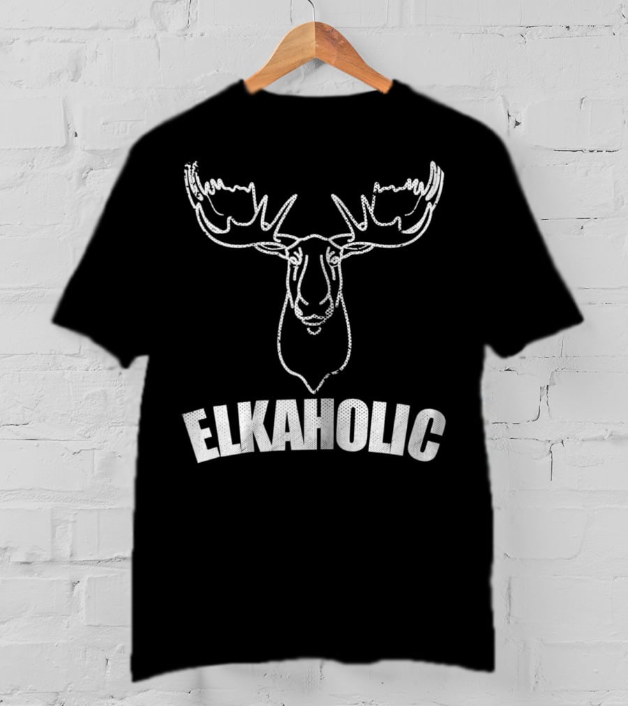 Elkaholic Funny Elk Hunting Mom Hunter46 T-Shirt