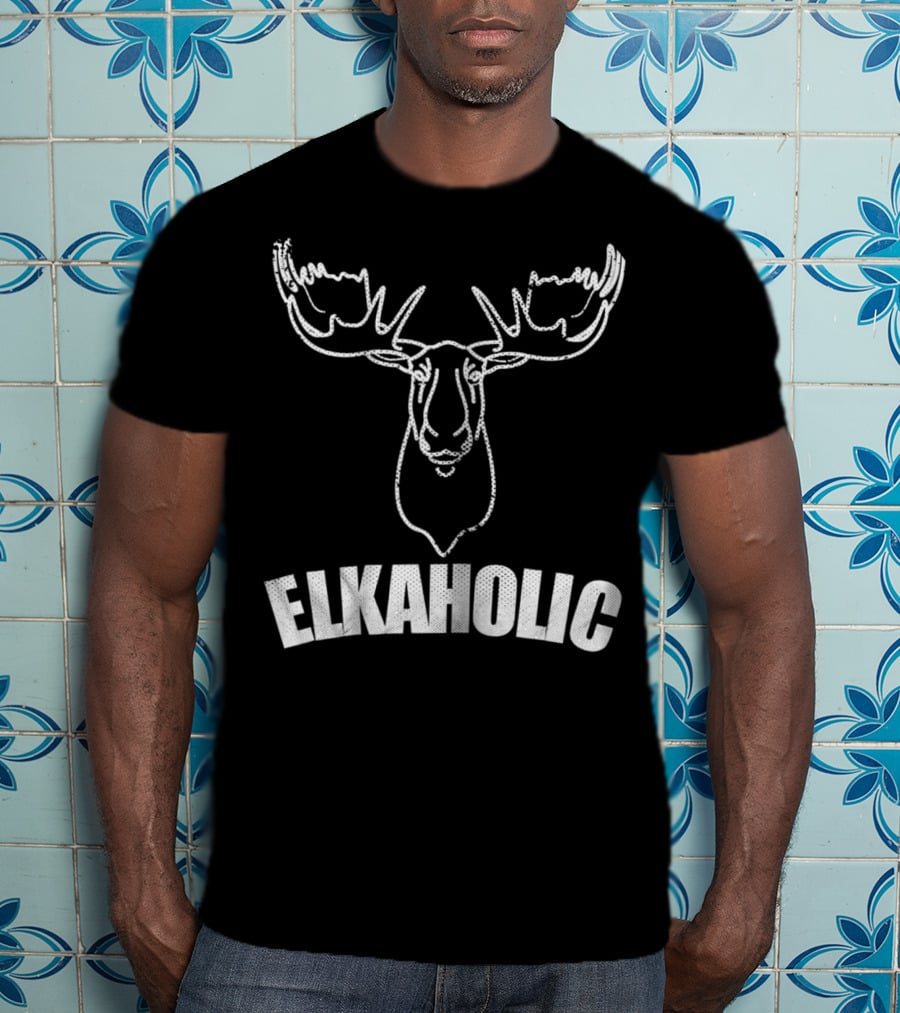 Elkaholic Funny Elk Hunting Mom Hunter46 T-Shirt