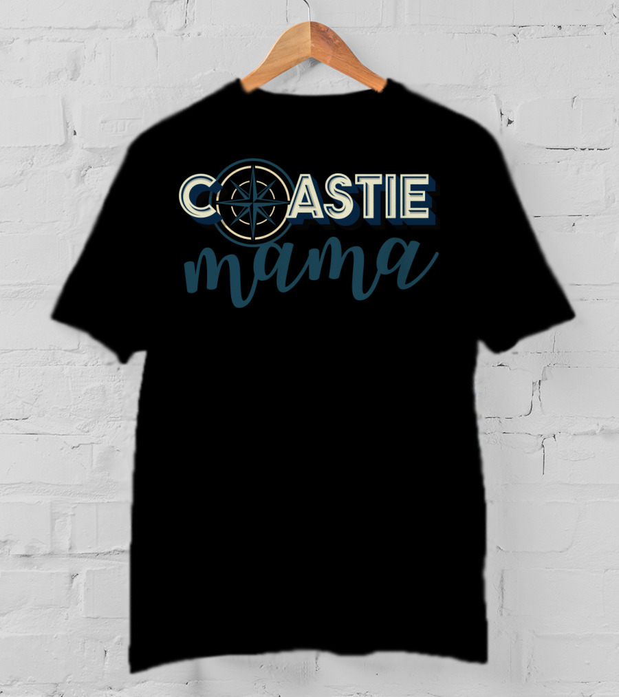 Coastie Mama Compass Coast Guard T-Shirt