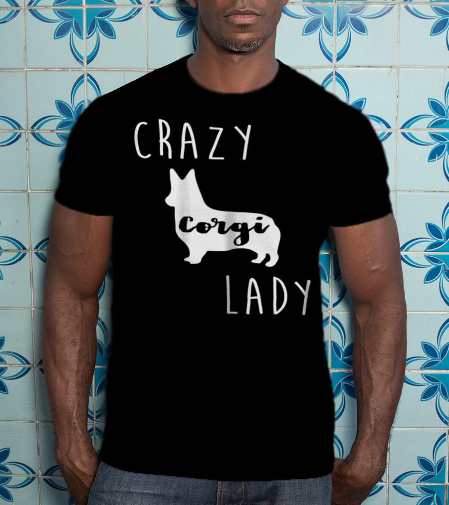 Crazy Corgi Lady T-Shirt