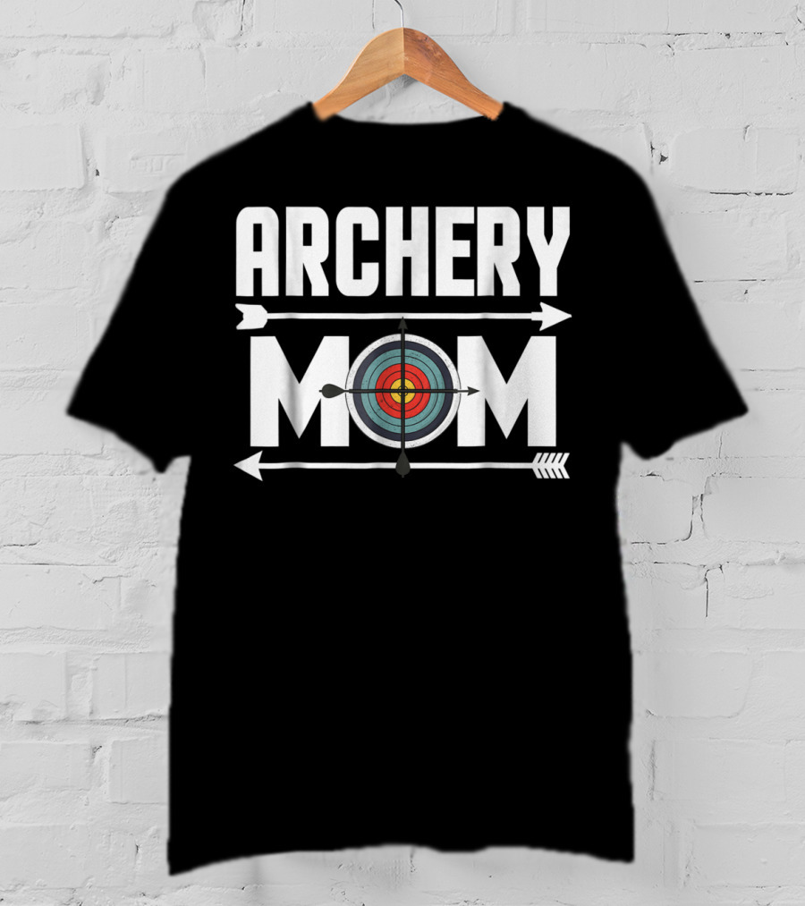 Archery Mom Target Board Arrow Humor T-Shirt