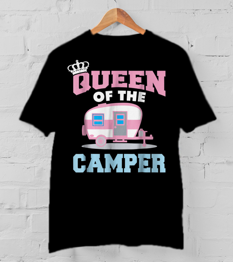 Queen Of The Camper Funny RV Camping 8 T-Shirt