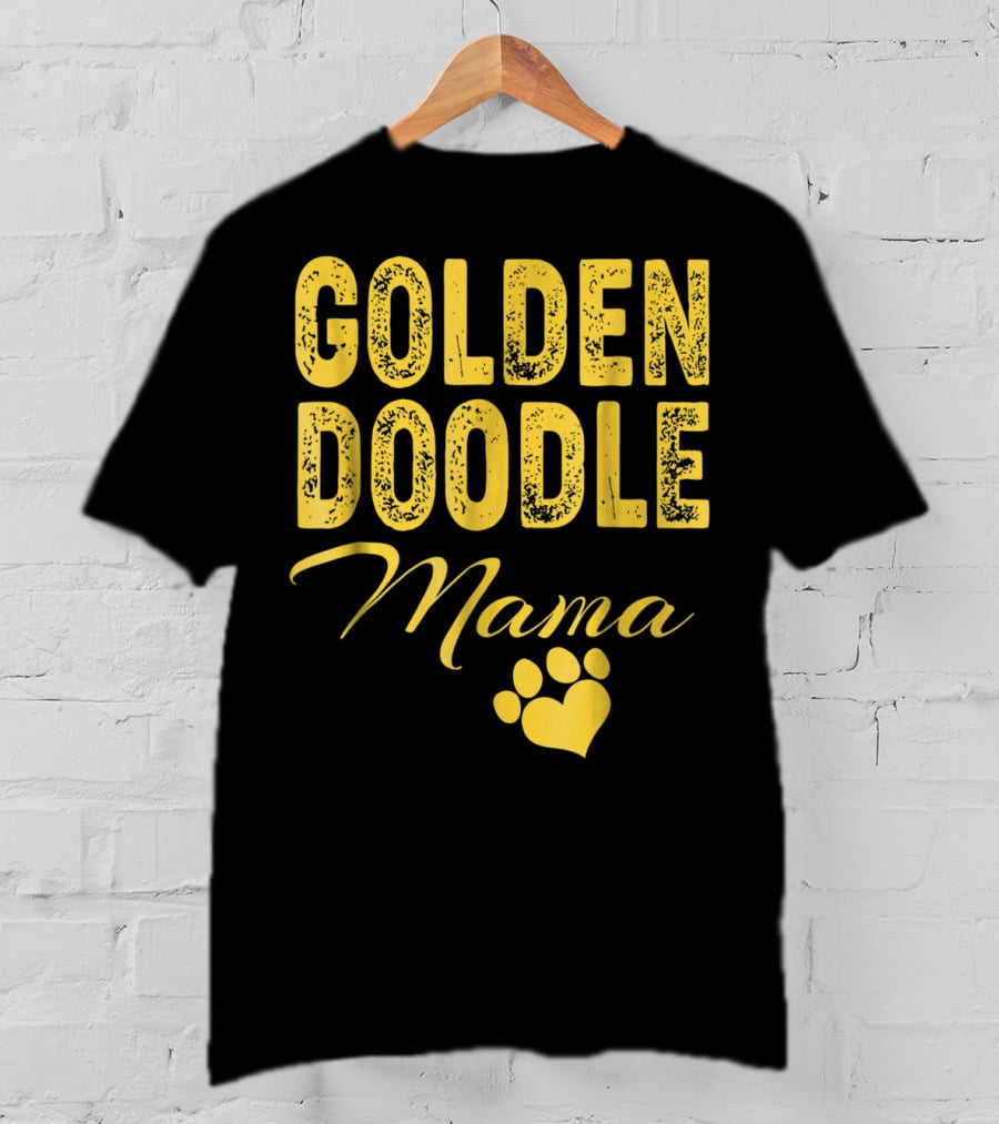 Goldendoodle Mama Paw Print Fun Idea8 T-Shirt