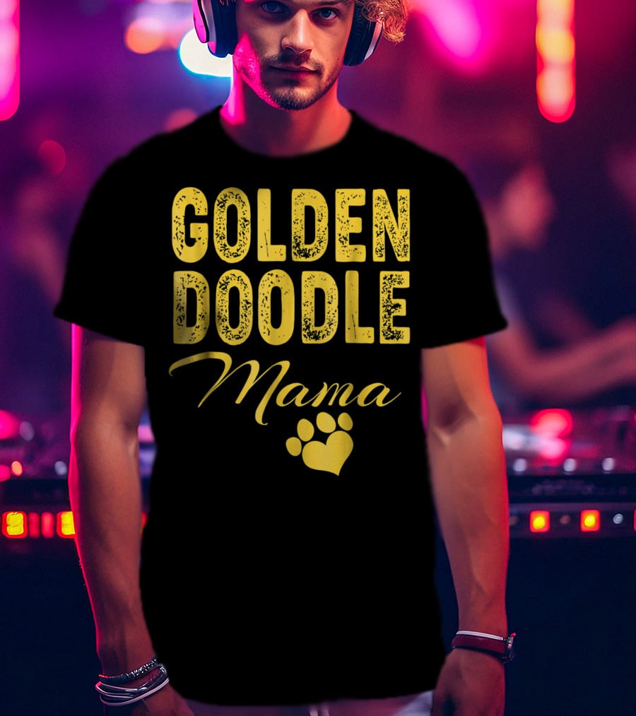 Goldendoodle Mama Paw Print Fun Idea8 T-Shirt