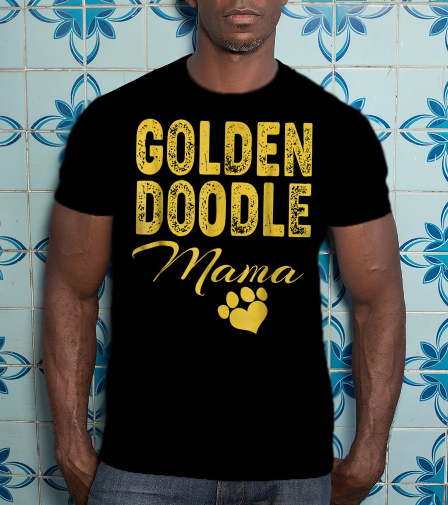 Goldendoodle Mama Paw Print Fun Idea8 T-Shirt