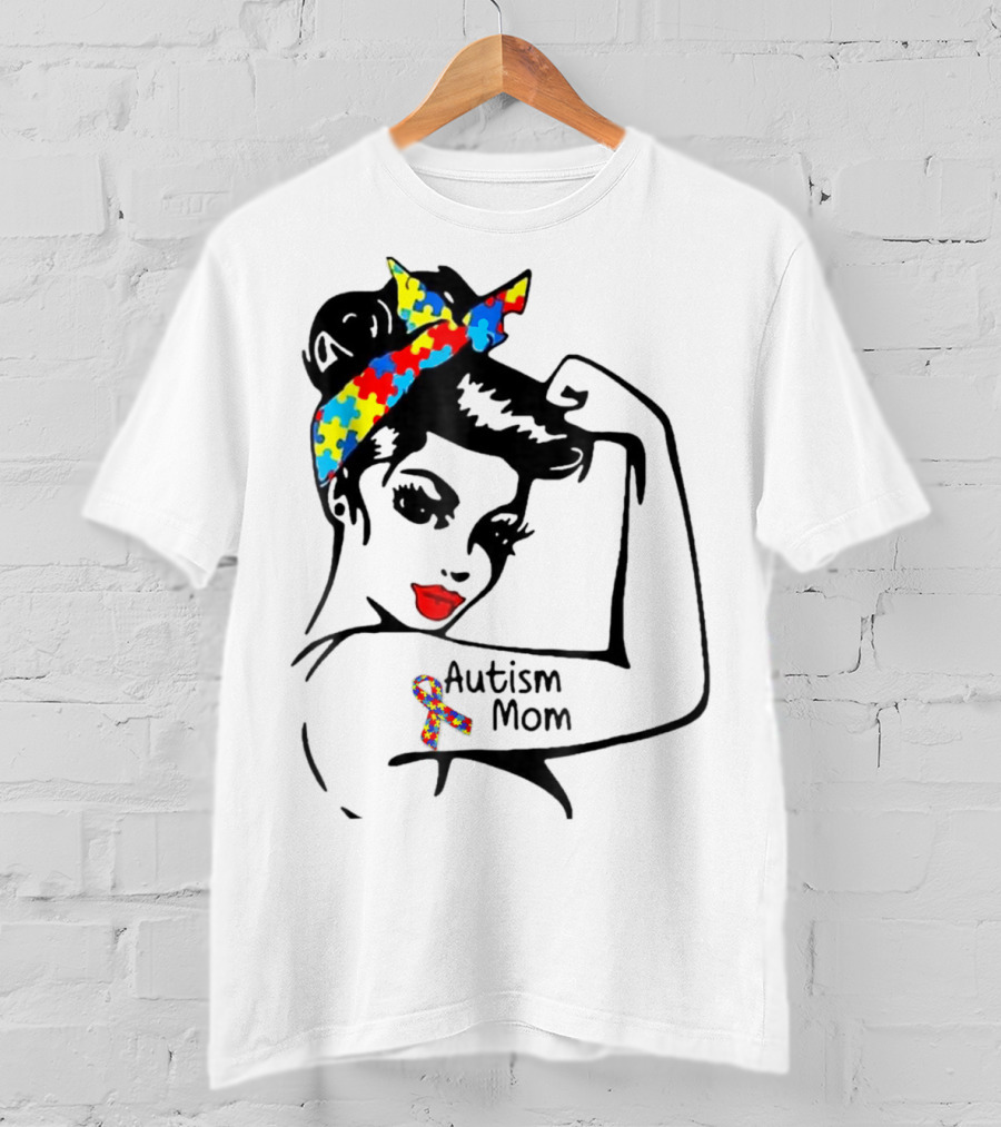 Autism Mom Iron On Autism Awareness Patch T-Shirt