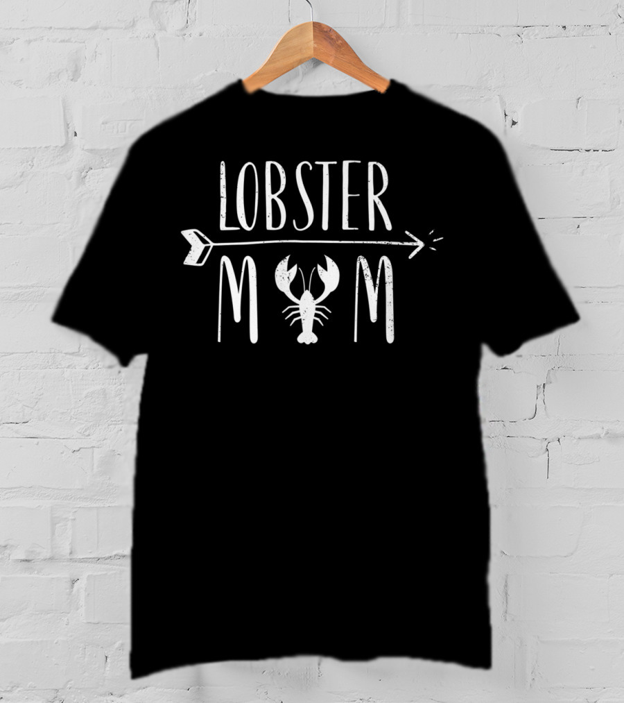 Lobster Mom Arrow Crawfish White T-Shirt