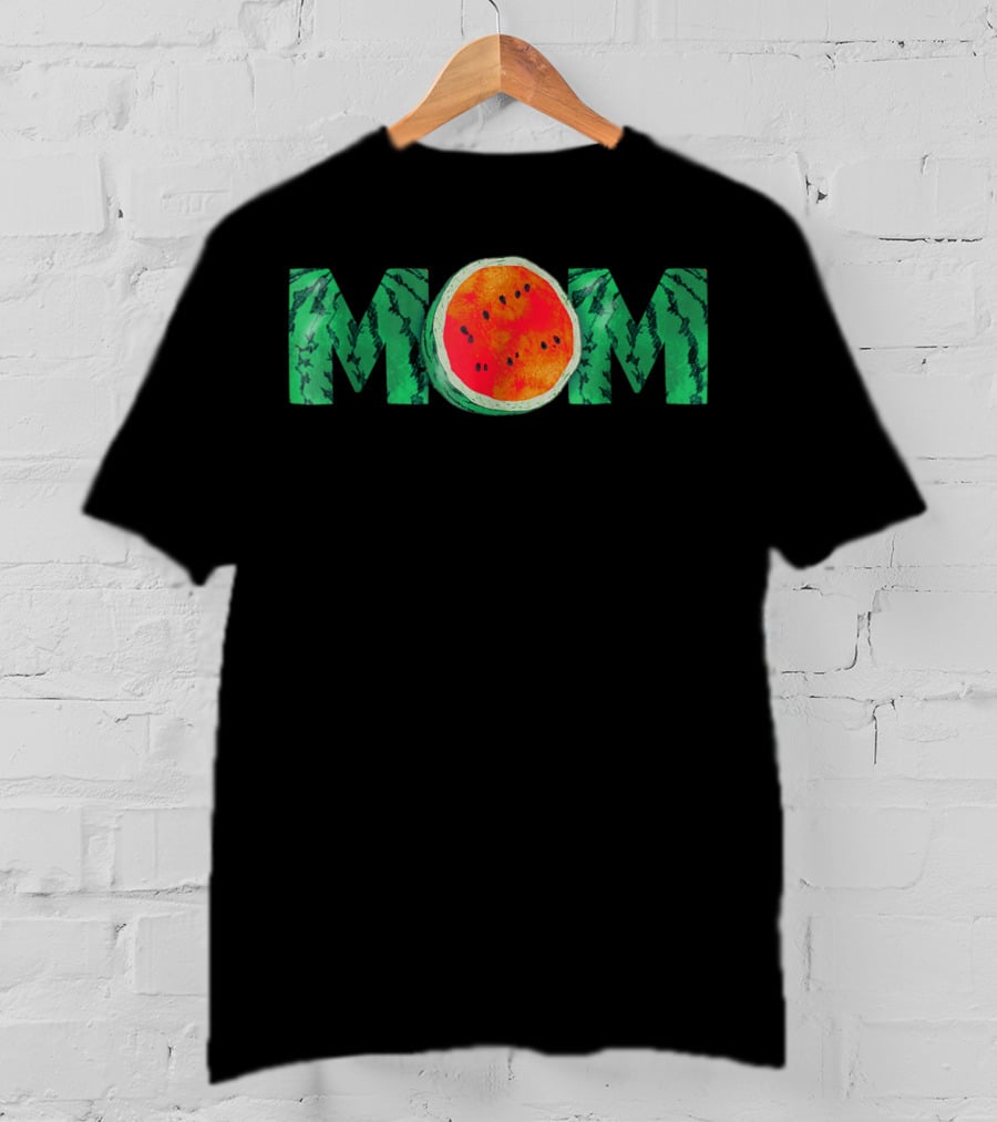 Mom Watermelon Funny Summer Melon Fruit Cool T-Shirt