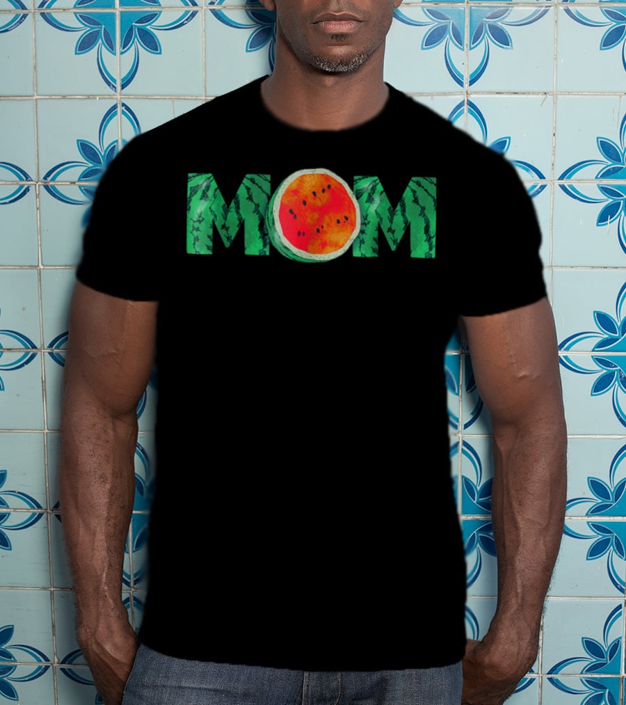 Mom Watermelon Funny Summer Melon Fruit Cool T-Shirt