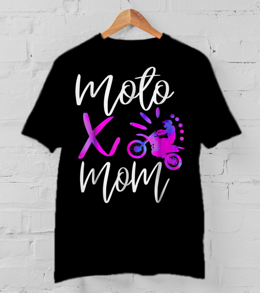 Moto X Mom Cute Motocross Dirtbike Mom T-Shirt