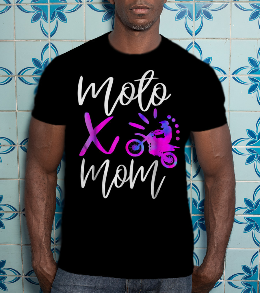 Moto X Mom Cute Motocross Dirtbike Mom T-Shirt