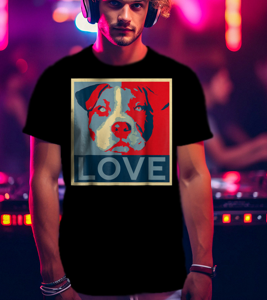 LOVE Pitbull Pit Bull Lovers T-Shirt
