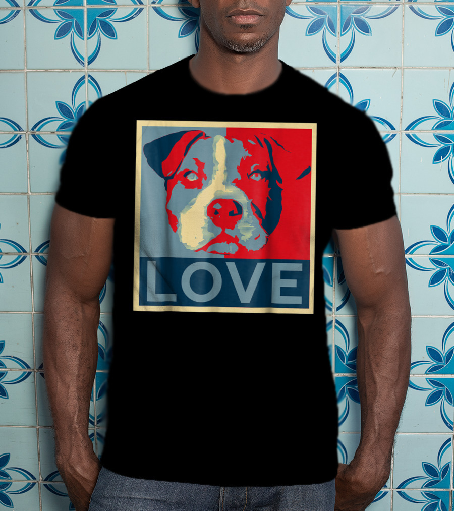 LOVE Pitbull Pit Bull Lovers T-Shirt