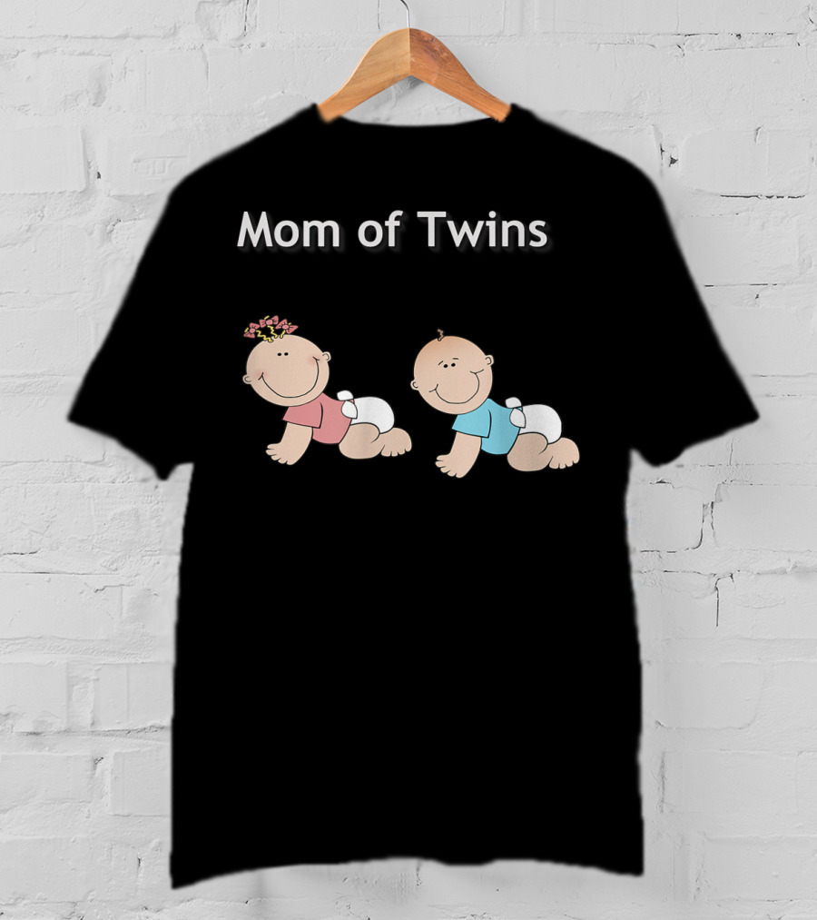 Mom Of Twins One Girl One Boy T-Shirt