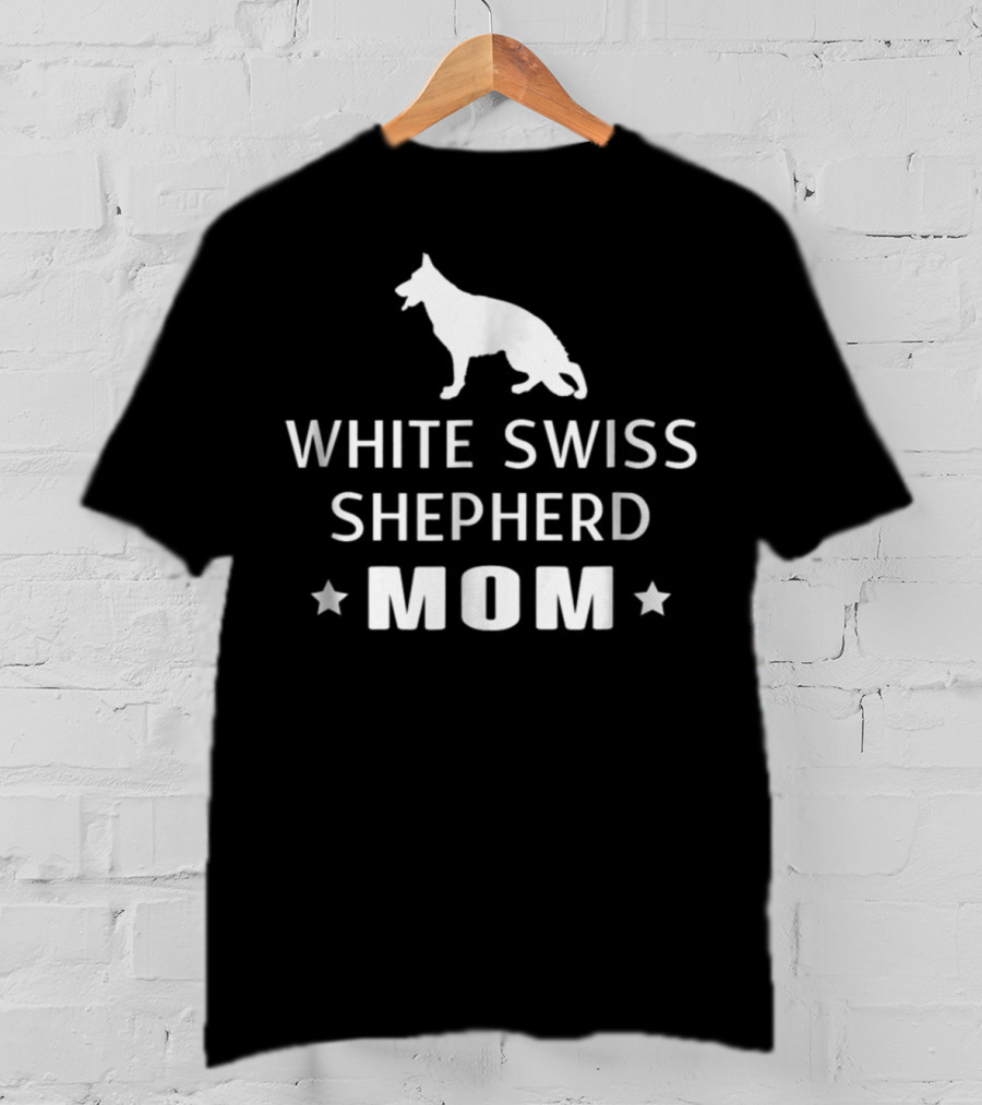 White Swiss Shepherd Mom T-Shirt