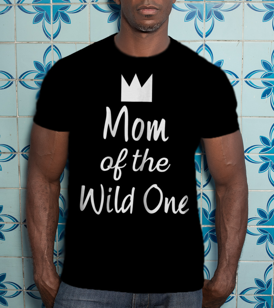 Mom Of The Wild One Crown Mothership Pregnant T-Shirt