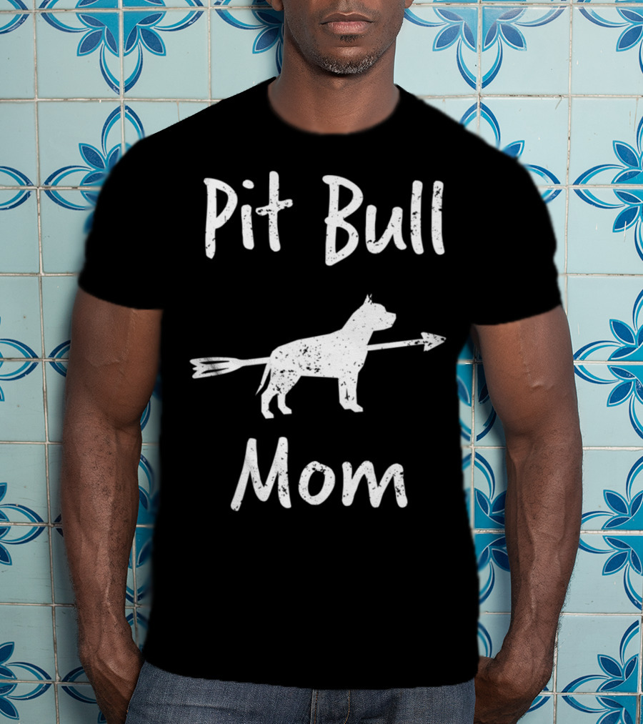 Pit Bull Mom Advocate With Arrow T-Shirt