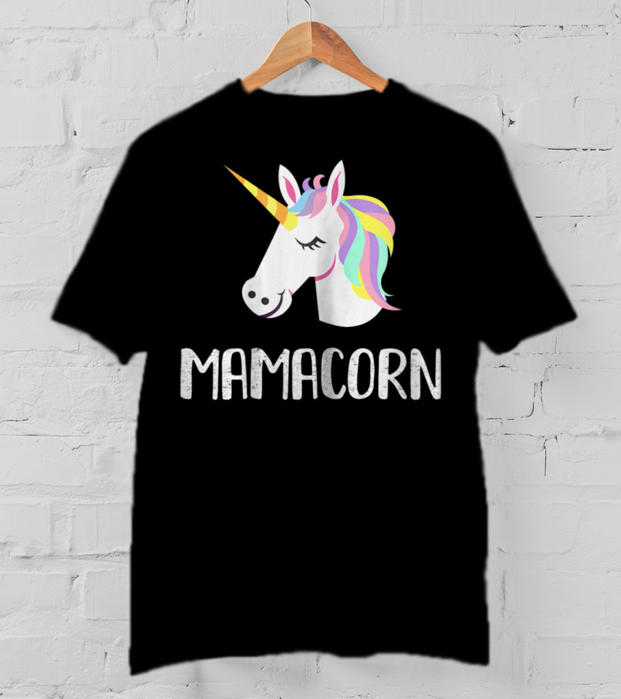 Mamacorn Unicorn Mom And Baby Mama T-Shirt