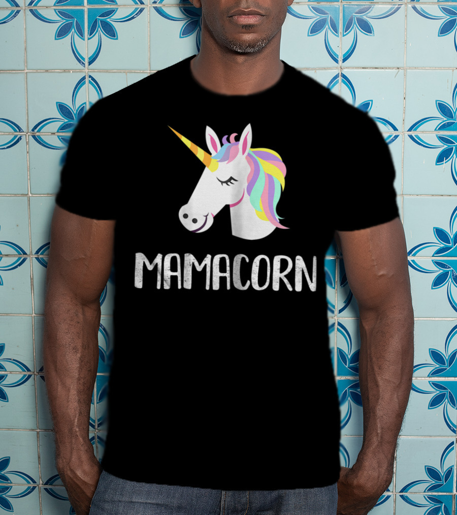 Mamacorn Unicorn Mom And Baby Mama T-Shirt
