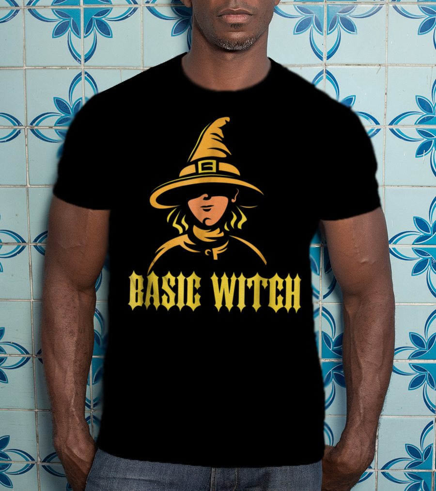 Basic Witch Hat Illustration Halloween T-Shirt