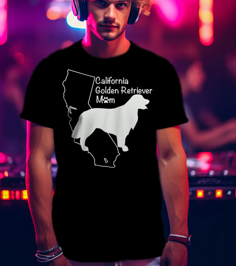 California Golden Retriever Mom T-Shirt