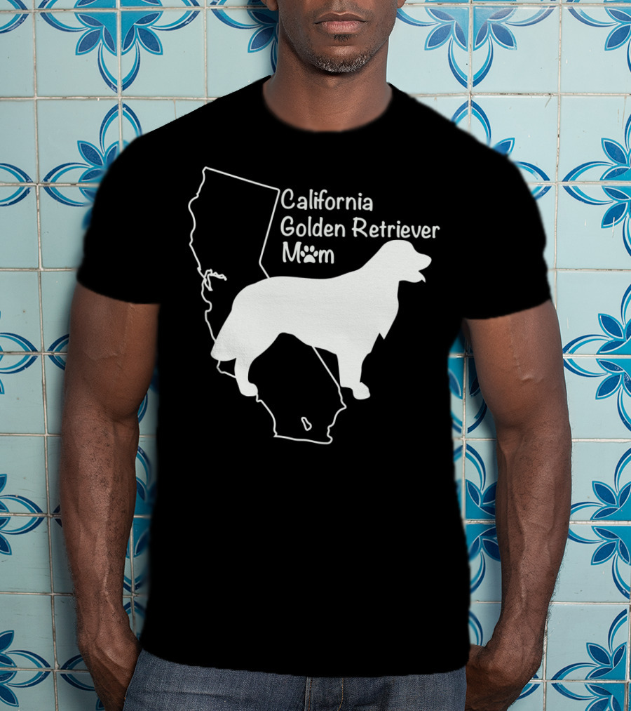 California Golden Retriever Mom T-Shirt