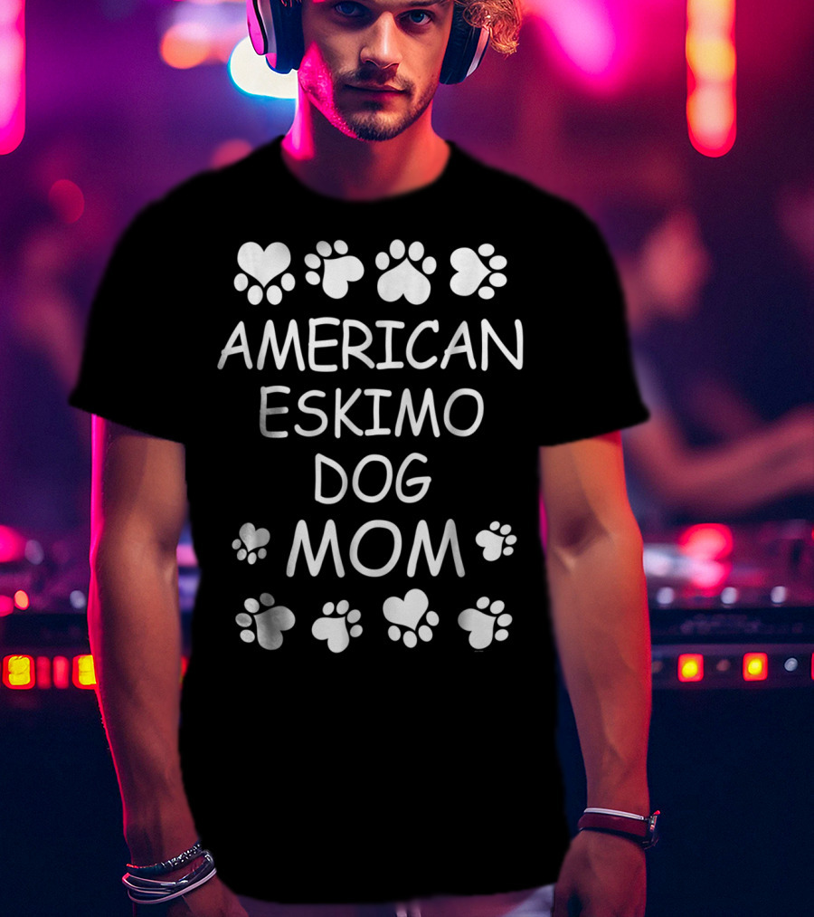 American Eskimo Dog Mom T-Shirt