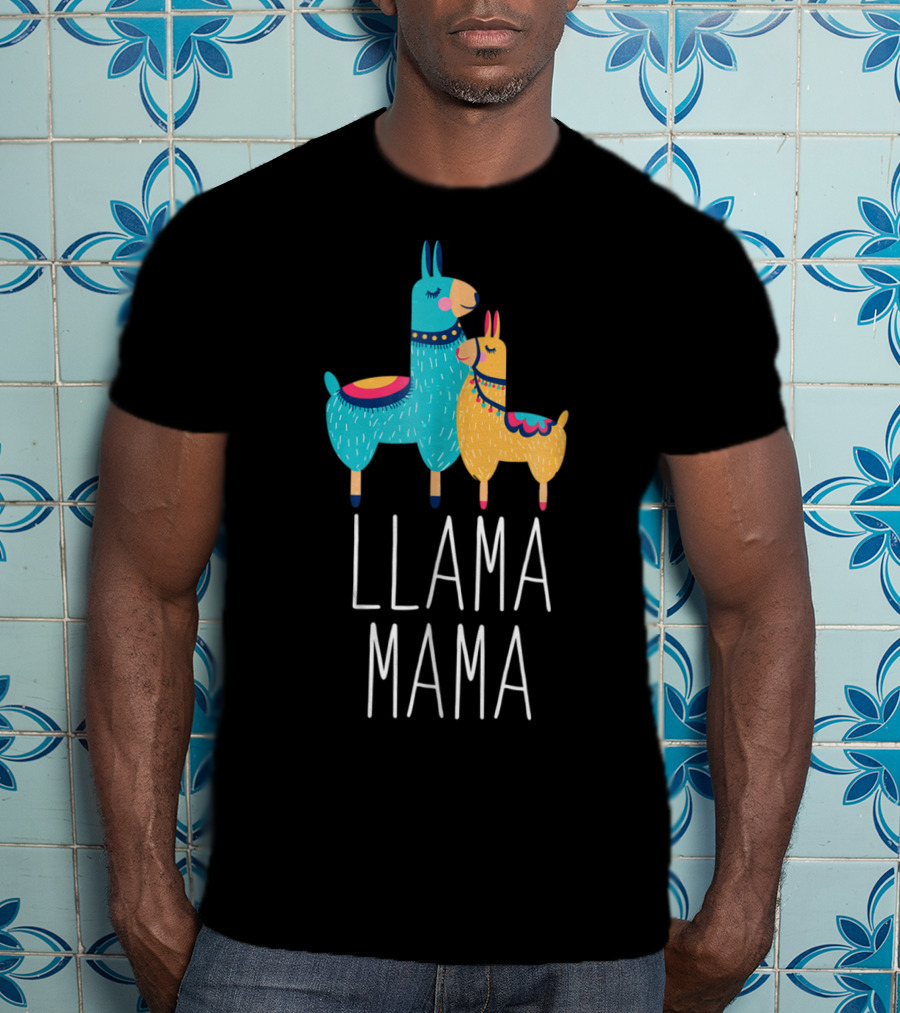 LLAMA MAMA Funny Llamas Mom Meme Cute T-Shirt