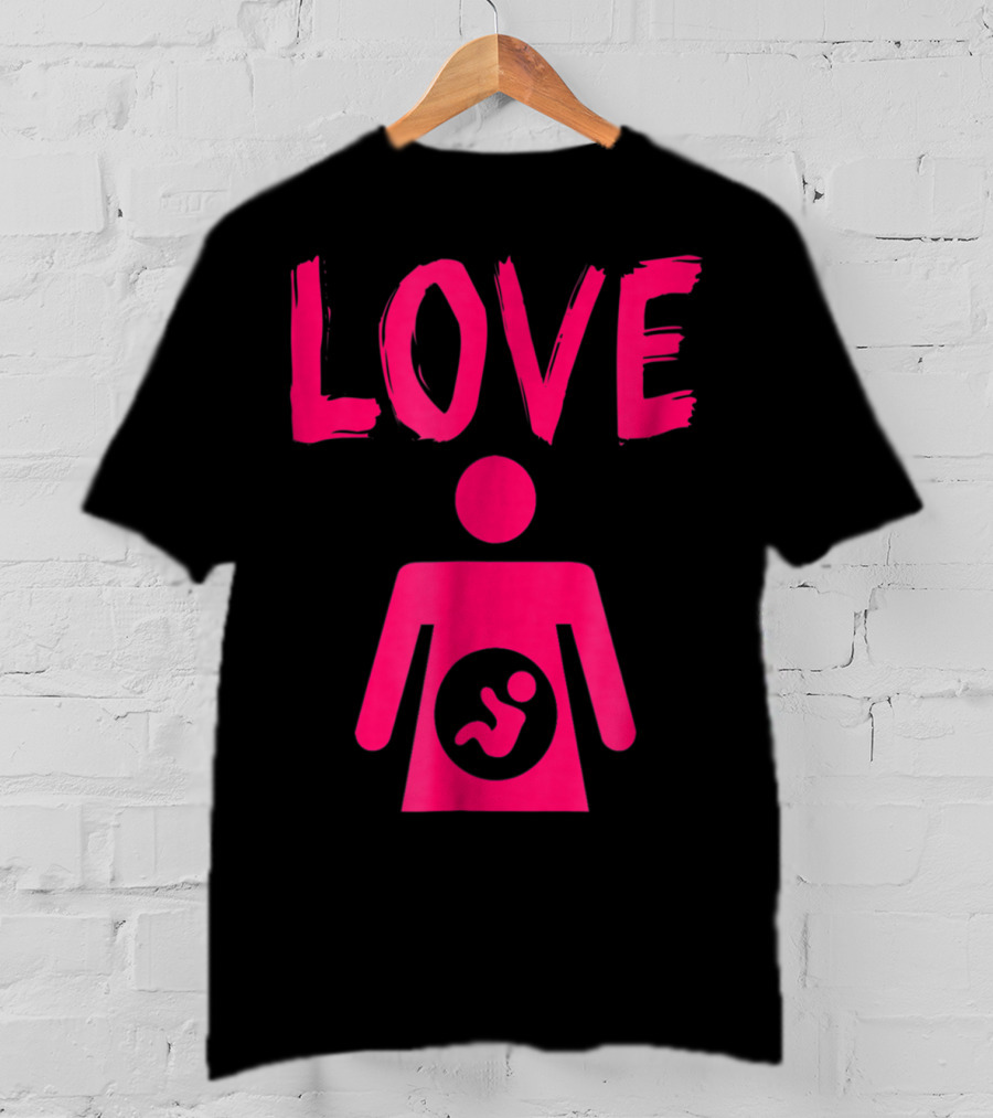 Love Mom Daughter Baby Girl T-Shirt