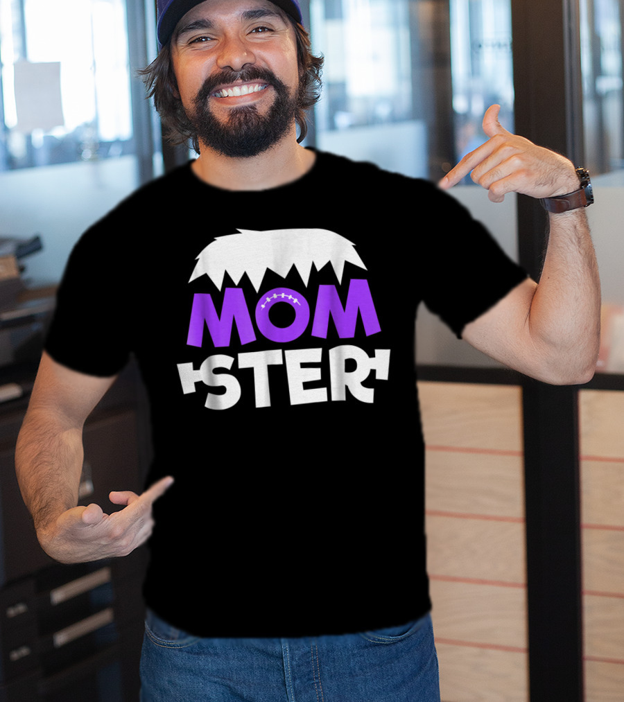 Momster Momster Funny Mom Frankenstein Hair And Stitches T-Shirt