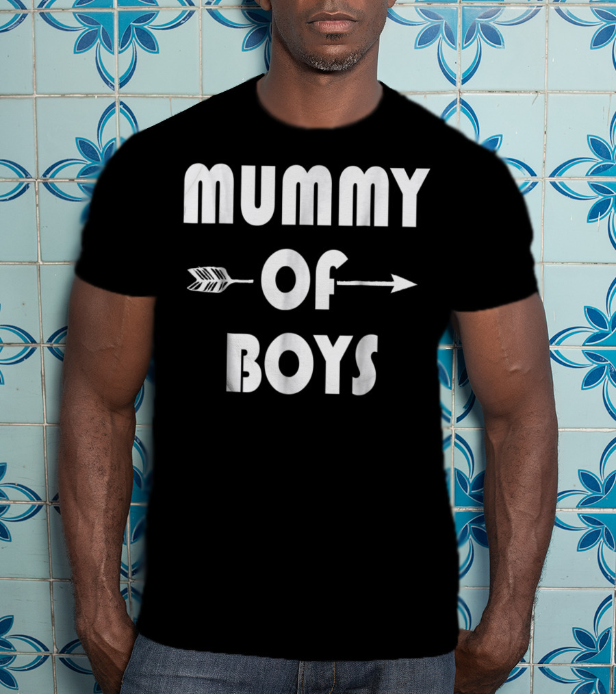 Mummy Of Boys Arrow Motif T-Shirt