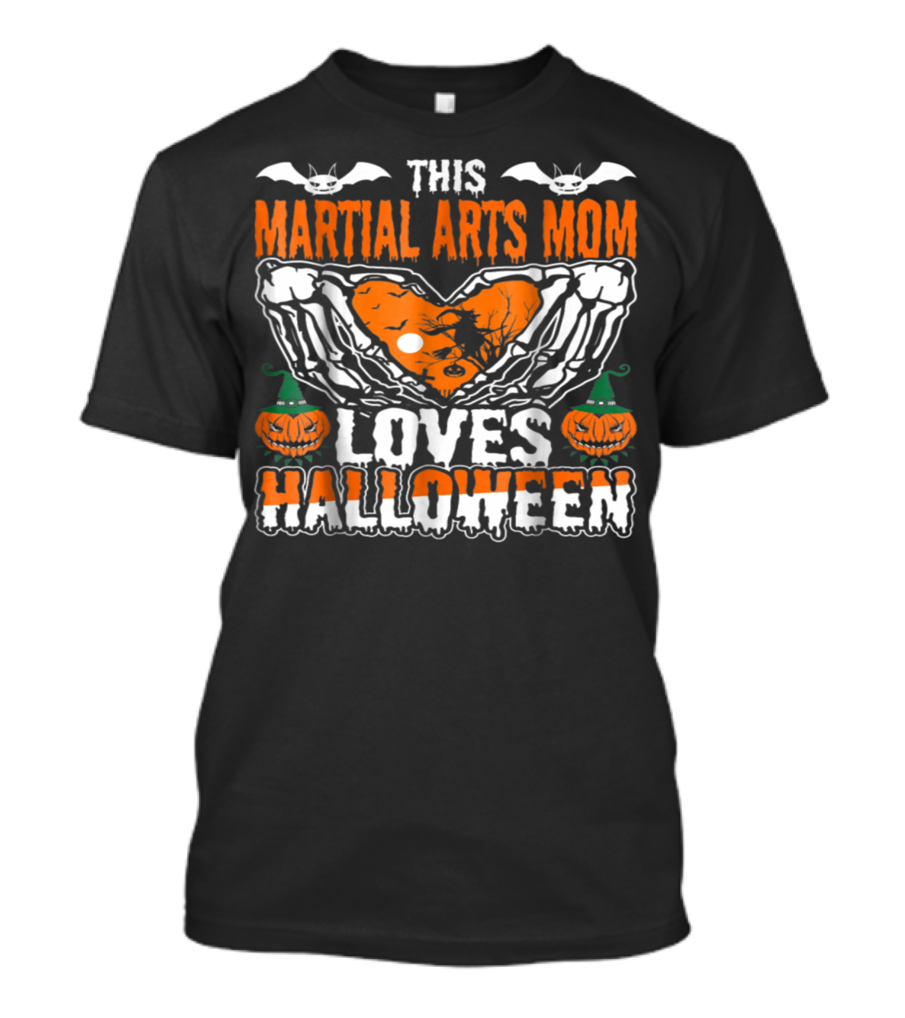 This Martial Arts Mom Loves Halloween T-Shirt