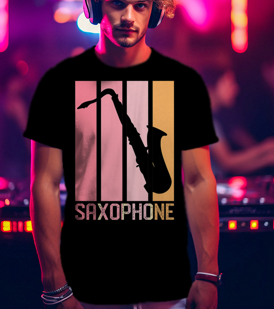 Saxophone Band Mom Marching Band School Music T-Shirt