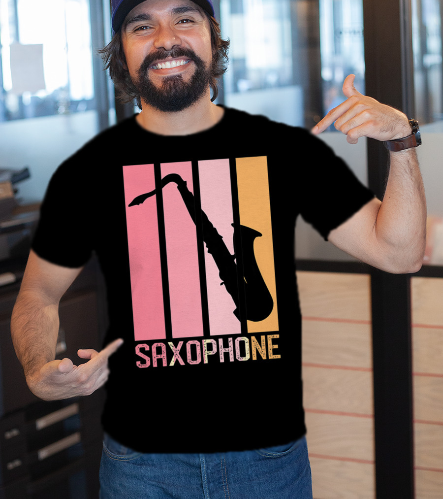 Saxophone Band Mom Marching Band School Music T-Shirt