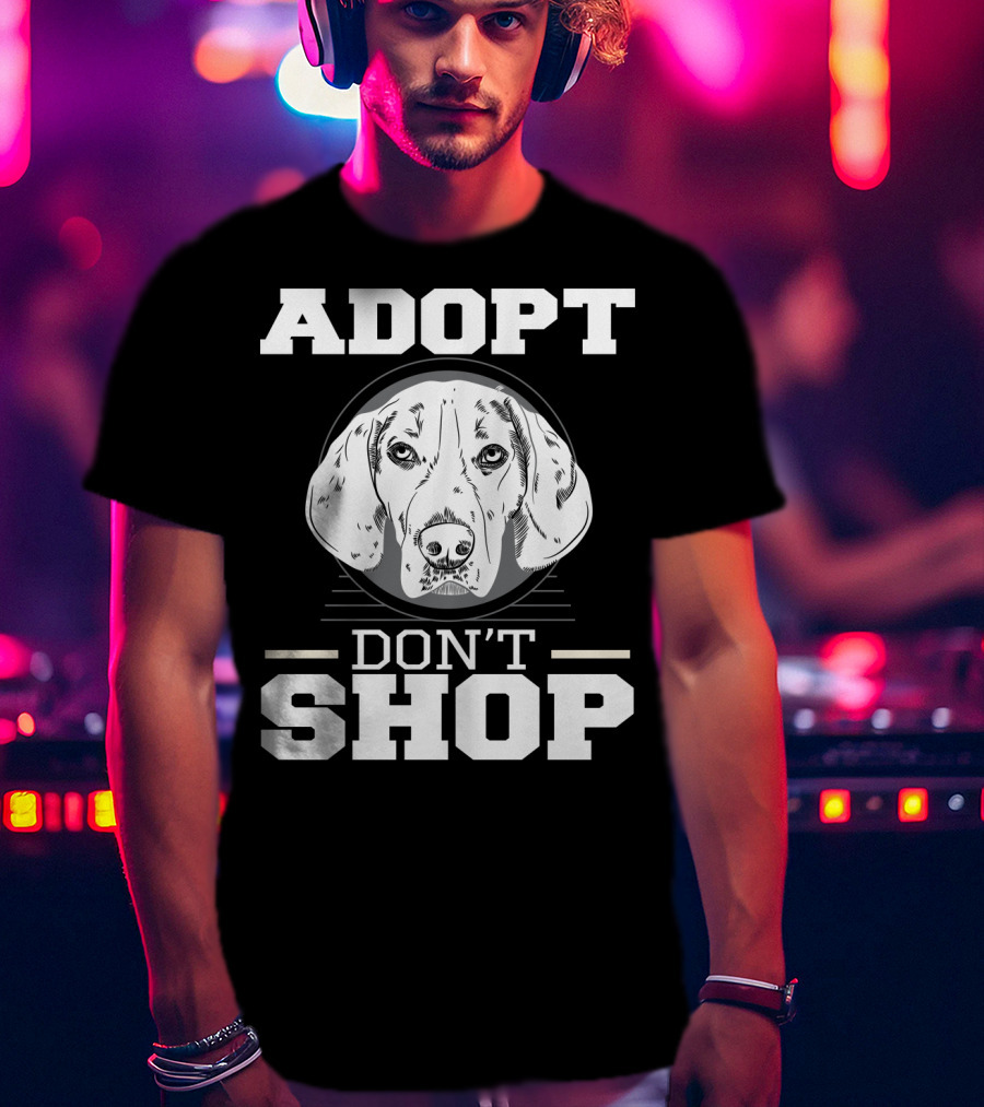 ADOPT DON'T SHOP Dog Rescue T-Shirt