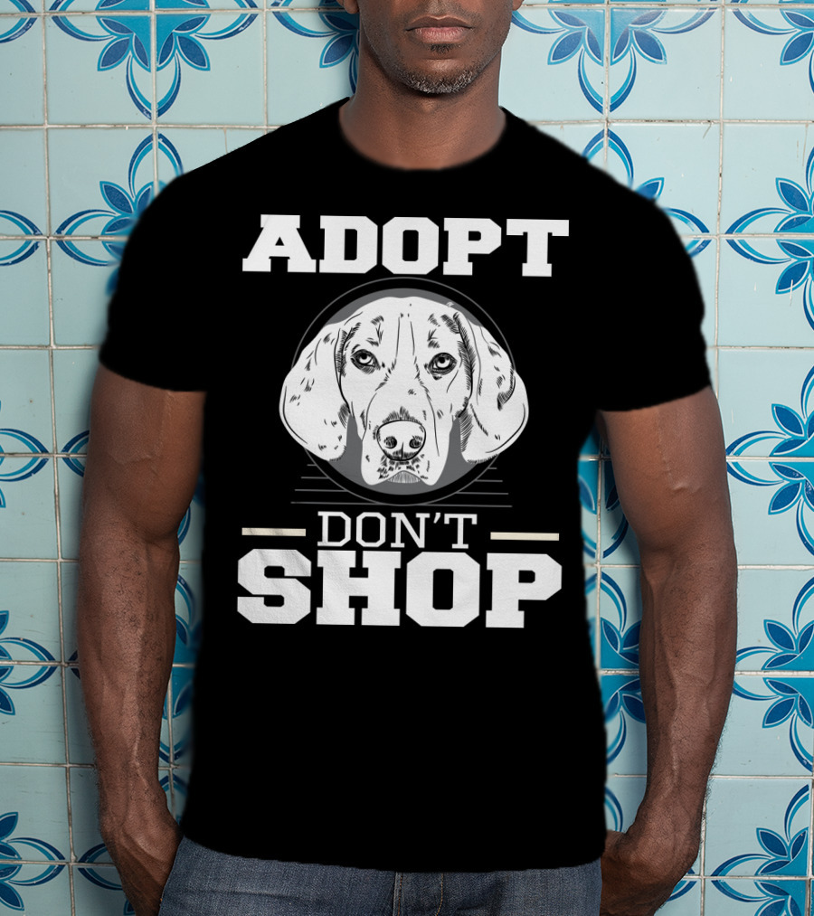 ADOPT DON'T SHOP Dog Rescue T-Shirt