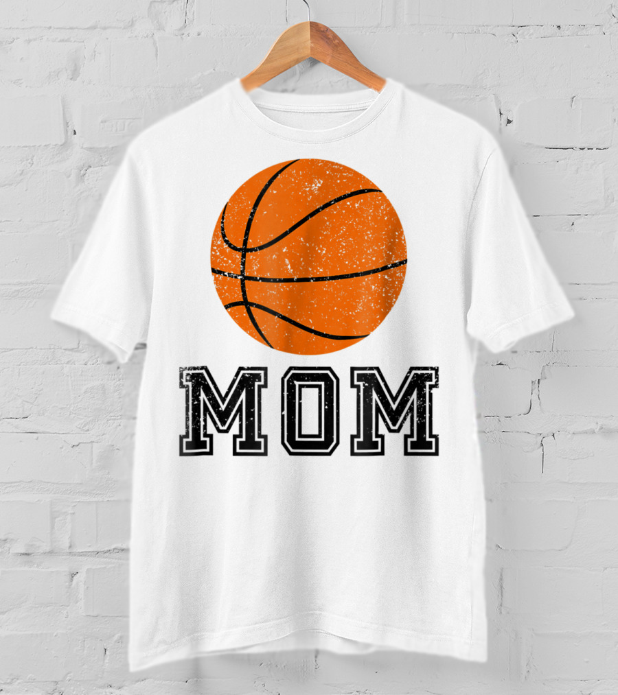 Basketball Mom Minimalist Ball MOM Mas88 T-Shirt