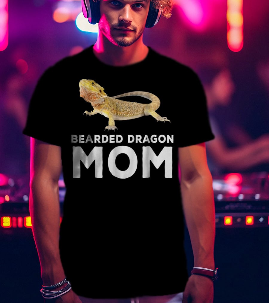 Bearded Dragon Mom Mother Pogona Reptile Enthusiast T-Shirt