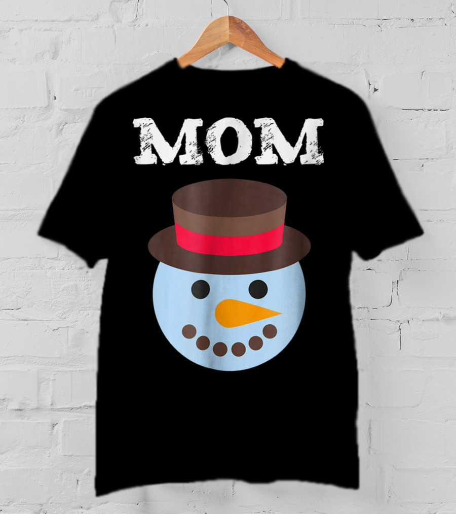 Mom Snowman Fun Family Christmas Matching PJ 30 T-Shirt