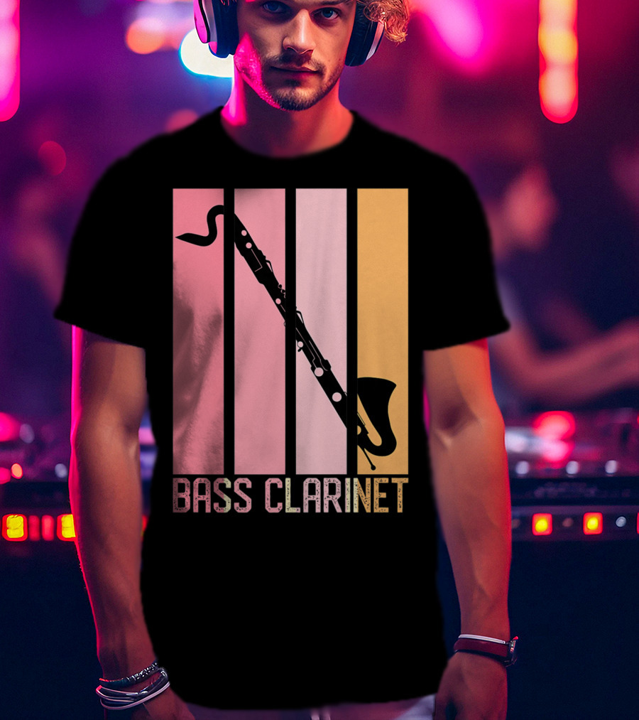Bass Clarinet Band Mom Marching Band School T-Shirt