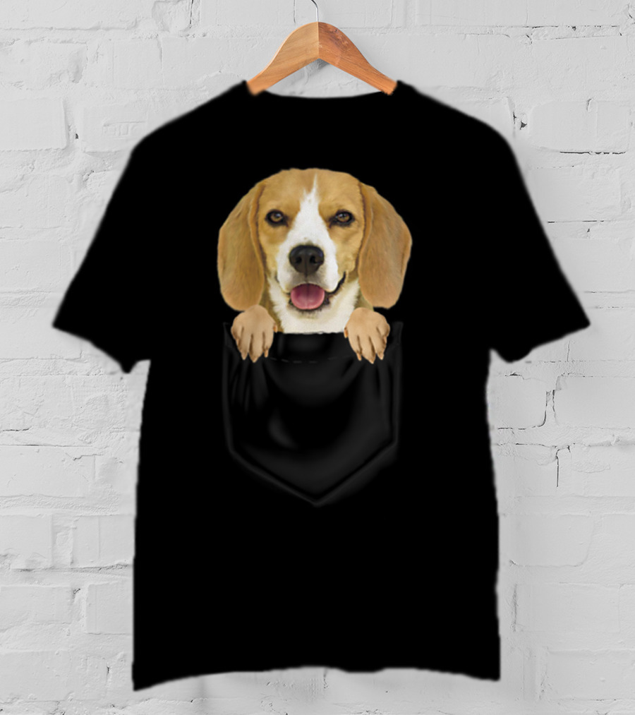 Beagle In Your Pocket Beagle Mom Loves87 T-Shirt