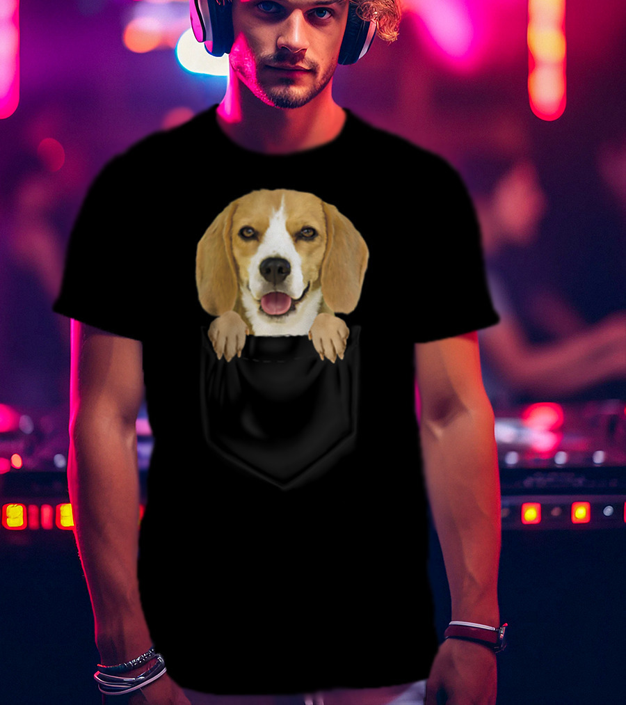 Beagle In Your Pocket Beagle Mom Loves87 T-Shirt