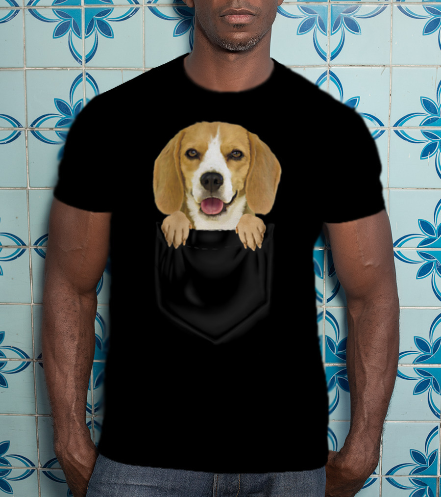 Beagle In Your Pocket Beagle Mom Loves87 T-Shirt